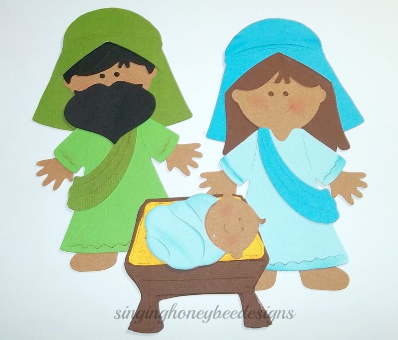 Christmas Nativity die cuts, Nativity diecuts, Nativity cutouts, Nativity embellishments, DIY Nativity craft, Christmas supplies image 3