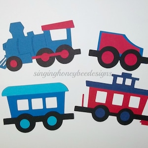 choo choo train diecut, train diecut, train cutout, choo choo train embellishment, DIY train party, train birthday, train baby shower