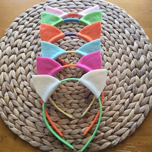 Felt Cat Ears Headband: Kitty Party Costume, Dress Up Play
