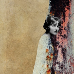 Melancholia - Mixed Media Collage Art, Portrait Painting, Vintage Art, Vintage Photograph, Vintage Women