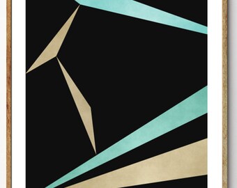 Geometric Wall Art, Minimalist Poster, Geometric Print, Abstract Art Print - Symmetry no.2