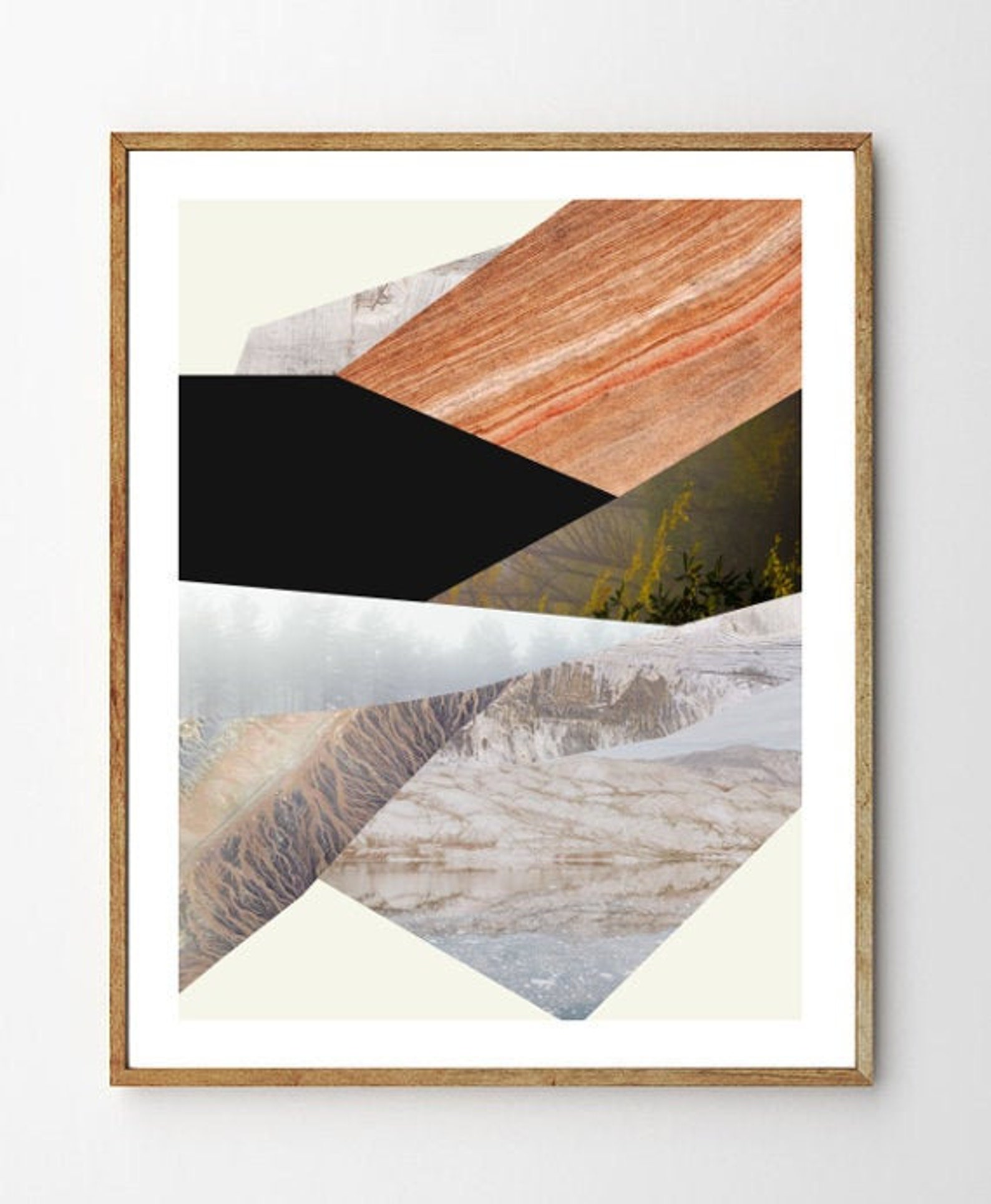 Modern Nature Art Mountain Art Modern Scandinavian Modern Etsy