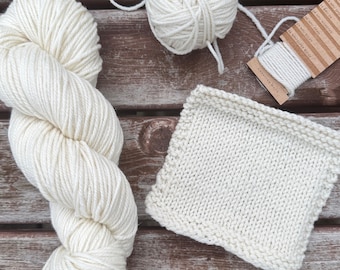 100%  Wool Yarn, Merino/Columbia  Breed Specific Natural Colored 3 ply, DK