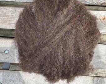Border Leicester Wool Roving, Natural Colored  4 oz.