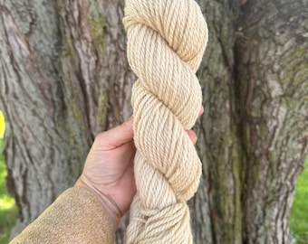 100% Romney Wool Yarn, Breed Specific Natural Colored 3 ply,  “Local Ewe”
