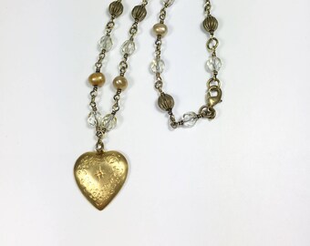 Short Heart Necklace - Etsy