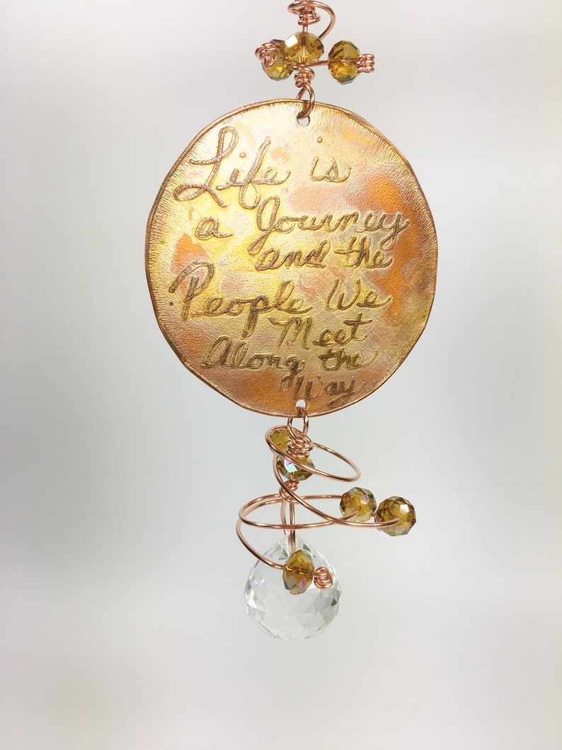 Cool Unique Unusual Gift Serendipity Thank You Appreciation Someone Special Thinking of You Handmade Boho Bohemian Sun Catcher Decor