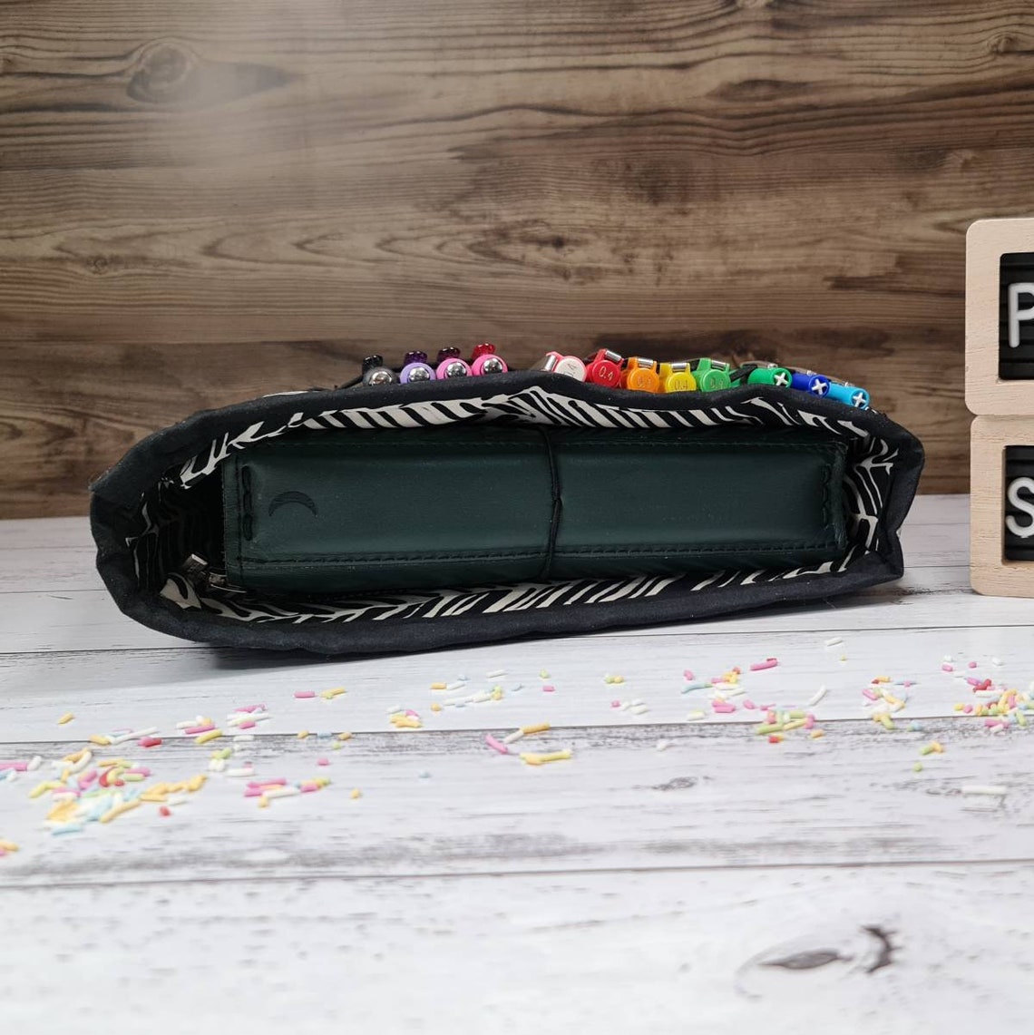 Planner Pouch B6 Travelers Notebook Chic Noir et Blanc Etsy