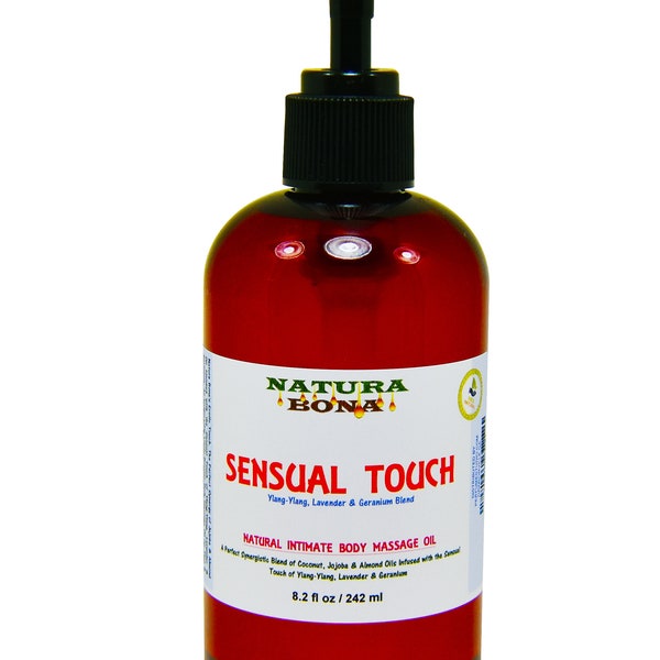 Sensual Touch Body Massage Oil by Natura Bona; 8.2oz Pump Bottle
