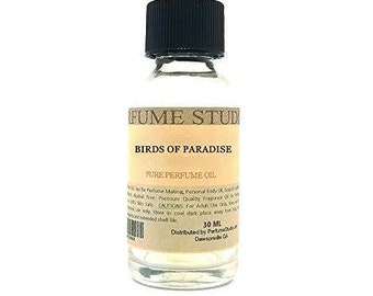 Pure Perfume Oil for Perfume Making, Personal Body Oil, Soap, Candle Making & Incense; Splash-On Clear Glass Bottle.