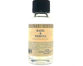 Pure Perfume Oil for Perfume Making, Personal Body Oil, Soap, Candle Making & Incense; Splash-On Clear Glass Bottle.
