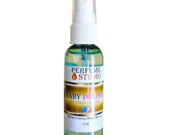 Perfume Studio Baby Delish Powdery Delight Moisturizing Body Spray for Sensitive Skin and Hair, Hydrating for All-Day Freshness, (2.1 oz)