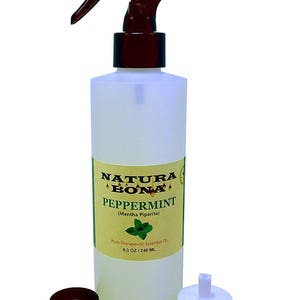Pure Peppermint Spray Oil - Use at Home to Naturally Repel Ants, Spiders, Mice, Mosquitoes, Roaches and More. (8 oz Trigger Spray/Flip Top)