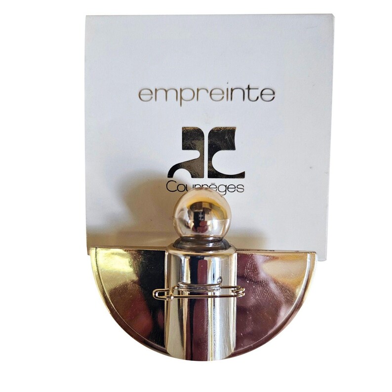 Vintage Courreges Empreinte Mini Perfume Brooch 5ml EDT NIB Rare Bijou Parfum image 2