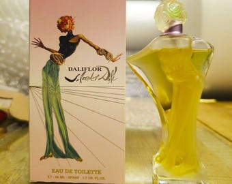 Vintage 2001 Salvador Dali Daliflor EDT Spray 1.7 oz Full Bottle with Box Discontinued Collectible. Three Different Batches to Choose From