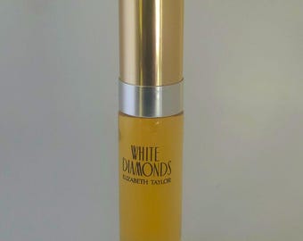 Vintage 1990s White Diamonds Elizabeth Taylor 10ml Travel Spray • Rare First Edition Original Formula • Full Unused Purse Perfume