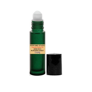 Custom Blend Premium Perfume Oil with Similar Base Notes of Bleecker Street for Men in a 10 ML Frosted Green Glass Rollerball