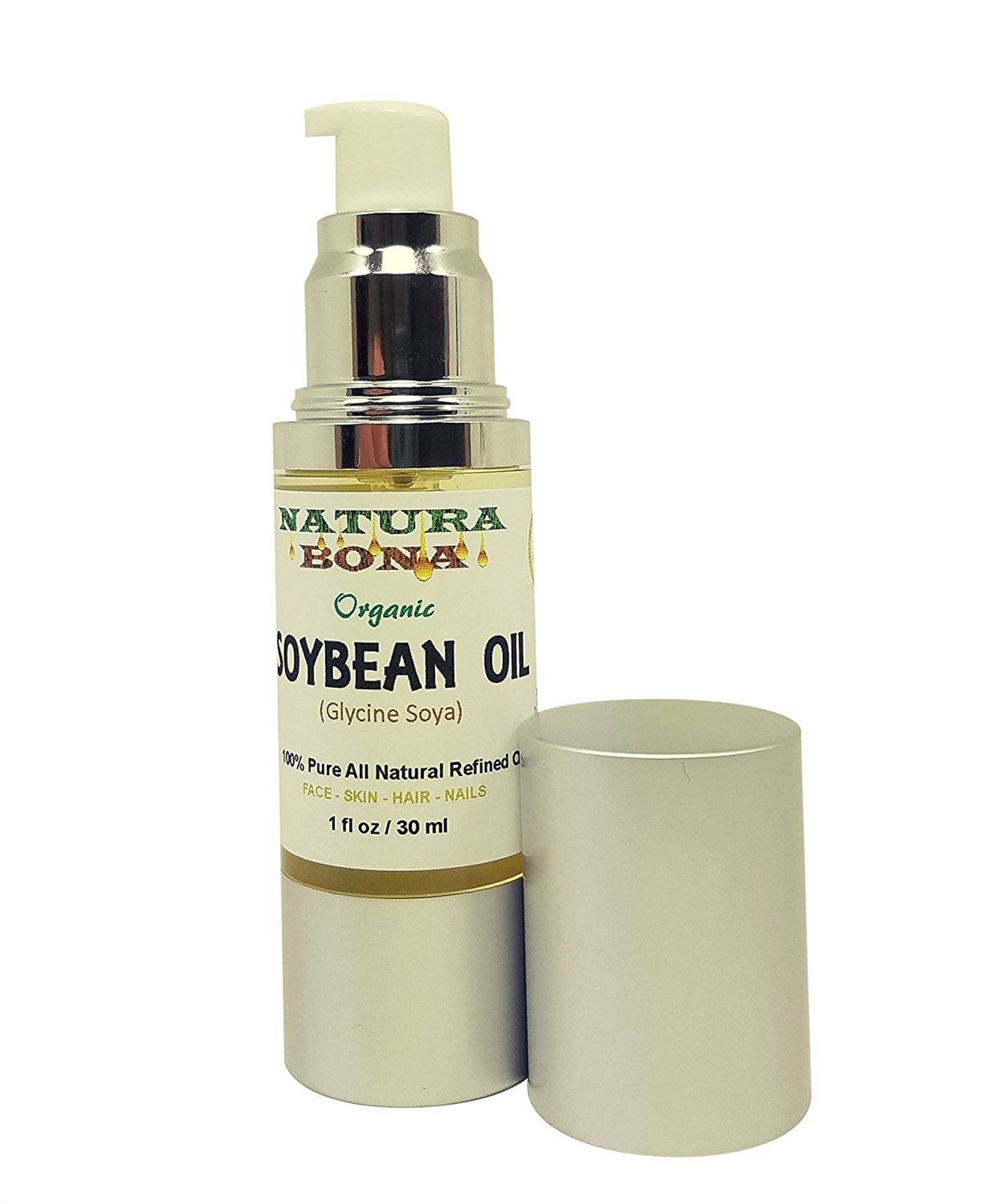 Organic Soybean Oil for Face, Hair, Body and Nails. Cold Pressed, 100
