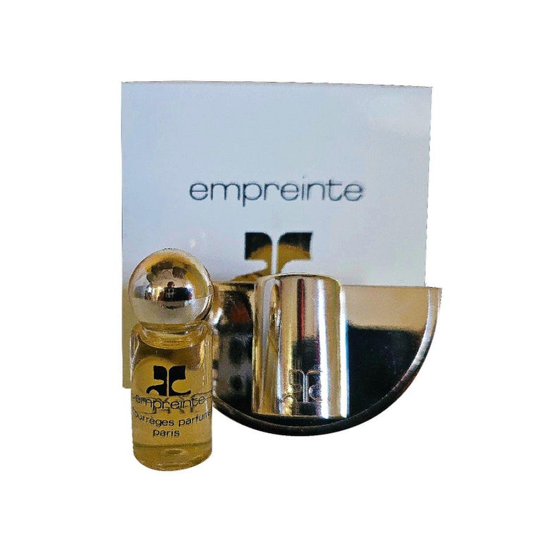 Vintage Courreges Empreinte Mini Perfume Brooch 5ml EDT NIB Rare Bijou Parfum image 1