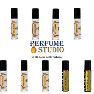 Premium Fragrance Oil; Pure Parfum Strength 10ml Glass Roller Bottle