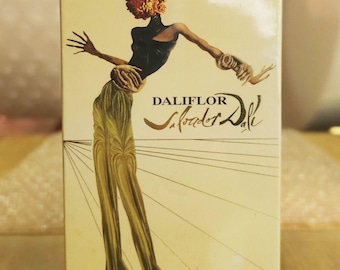 Vintage 2000 Salvador Dali Daliflor Eau de Parfum Spray 1.7 oz / 50 ml, True First Edition Launch Batch, Rare Discontinued Sealed New in Box
