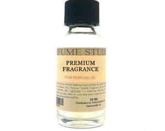 Pure Perfume Oil for Perfume Making, Body Oils, Soaps, Candle Making, Incense, Air Fresheners; Splash-On 30ml/1oz Clear Glass Bottle.