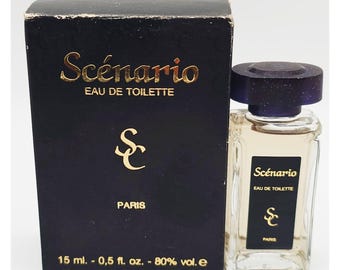 Vintage Parfums Karl Moran Scenario Eau de Toilette 15ml Full Bottle With Box Rare