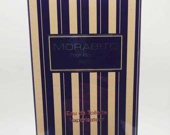 VINTAGE 1991 Morabito Pour Homme 75ml EDT *Original Blue Stripe Box* SEALED Mint