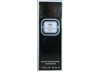New Sealed Vintage Royal Copenhagen Eau De Cologne Spray 1.5 oz 45ml Discontinued