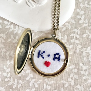 Personalized Cotton anniversary gift for wife 2nd wedding anniversary gift for her Cotton anniversary gift for her Custom initials necklace