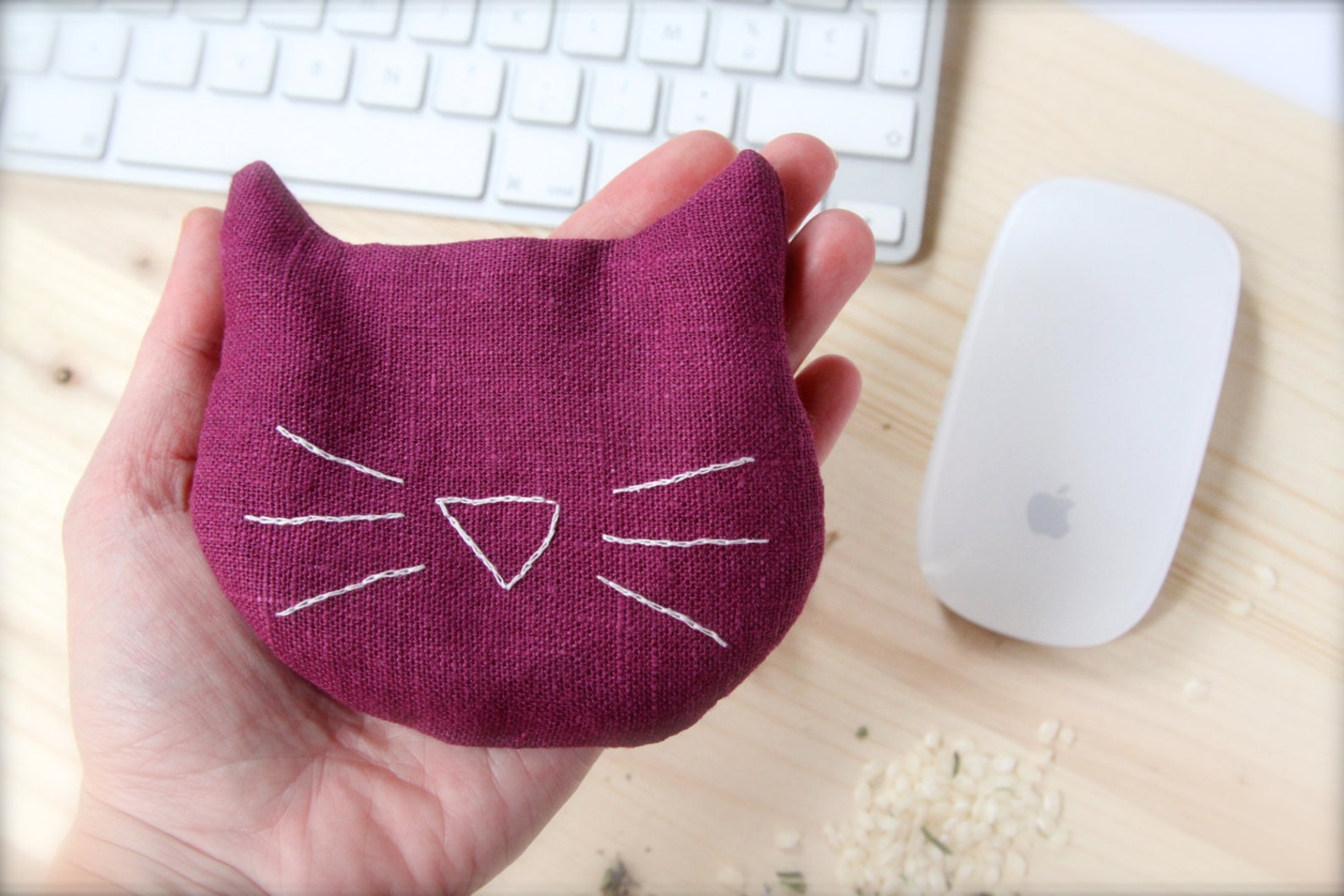 Gift Idea for Cat Lovers Flax Seed Cat Wrist Pillow for Mouse Etsy