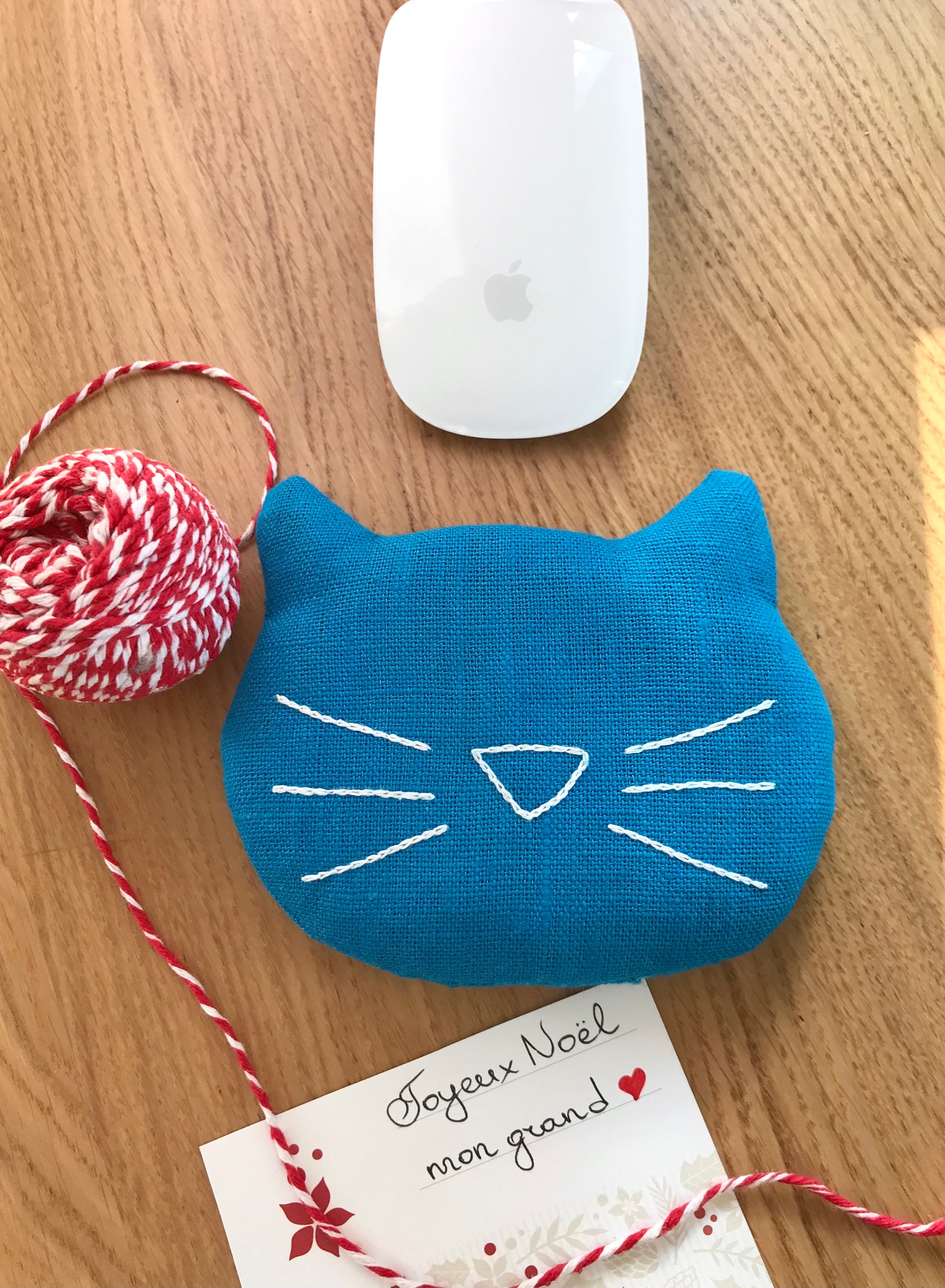 Gift Idea for Cat Lovers Flax Seed Cat Wrist Pillow for Mouse Etsy