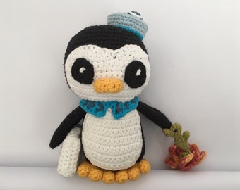 Octonauts Peso Crochet Pattern, Crochet toys, Peso Pattern, Amigurumi pattern, tiny seahorse, Octonauts crochet, Penguin amigurumi toy, gift