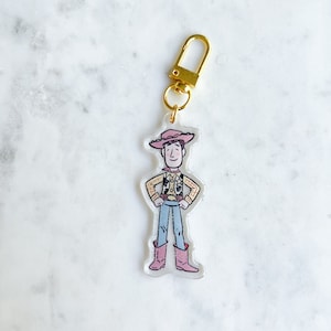 Toy Box Sheriff Taschenanhänger // Spielzeug Thema Geschichte Schlüsselanhänger // Versandfertig