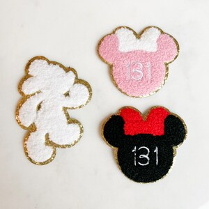 Parche de ratón de maratón: apliques termoadhesivos