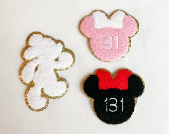 Marathon Mouse Patch Bundle: Iron-On Appliques