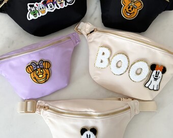 Disney Inspired Halloween Fanny Packs // Customizable // LARGE and REGULAR size bags