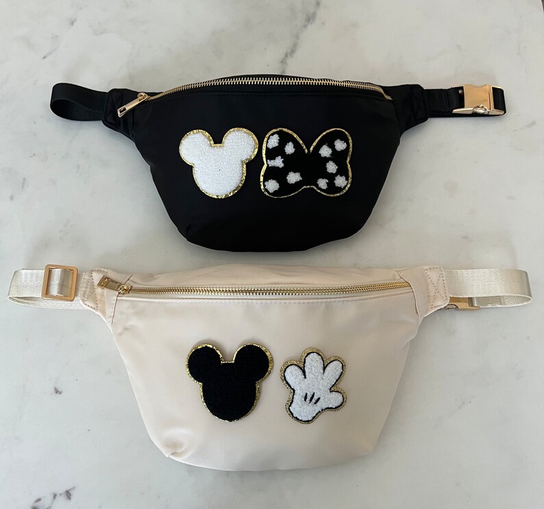 Disney Inspired JUMBO Fanny Pack Customizable With ANY Patch Etsy