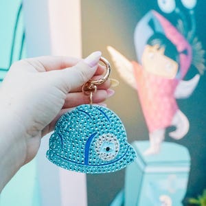 A+L Monsters Helmet Crystal Bag Charm