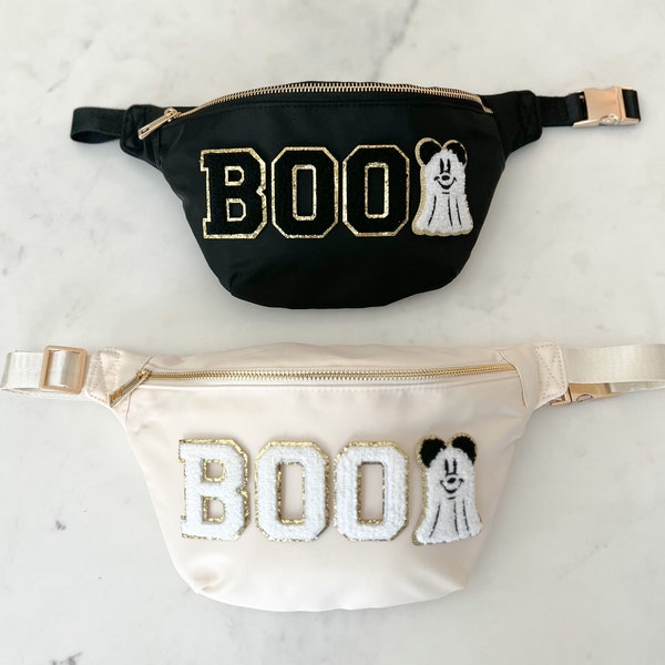 NOW SEWN ON*** Halloween Large Fanny Pack // Customizable // Belt Bag