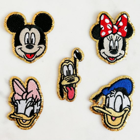 Minnie Mouse Glitter Iron-On Patch