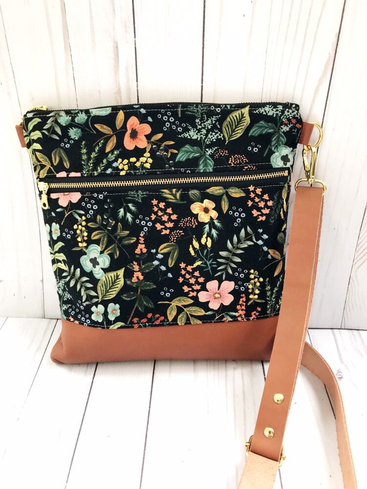 Rifle paper co bag floral crossbody bag Rifle paper co | Etsy