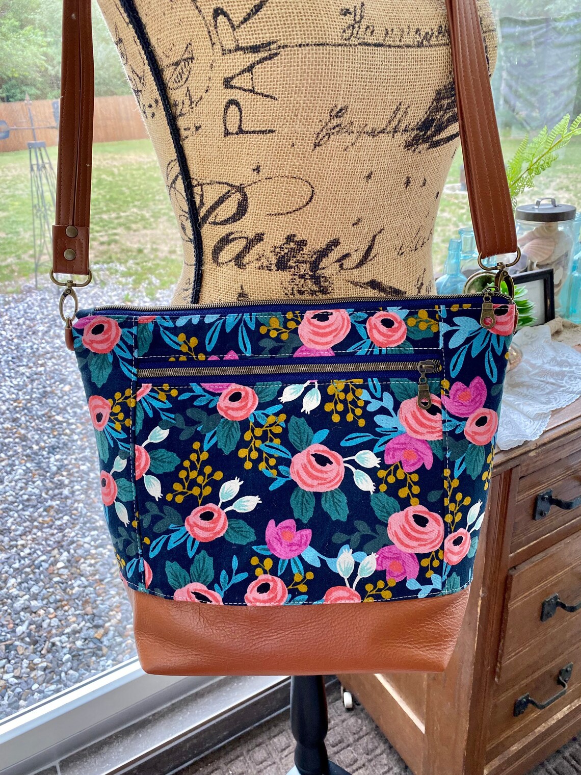 Rifle paper co bag floral crossbody bag Rifle paper co Etsy