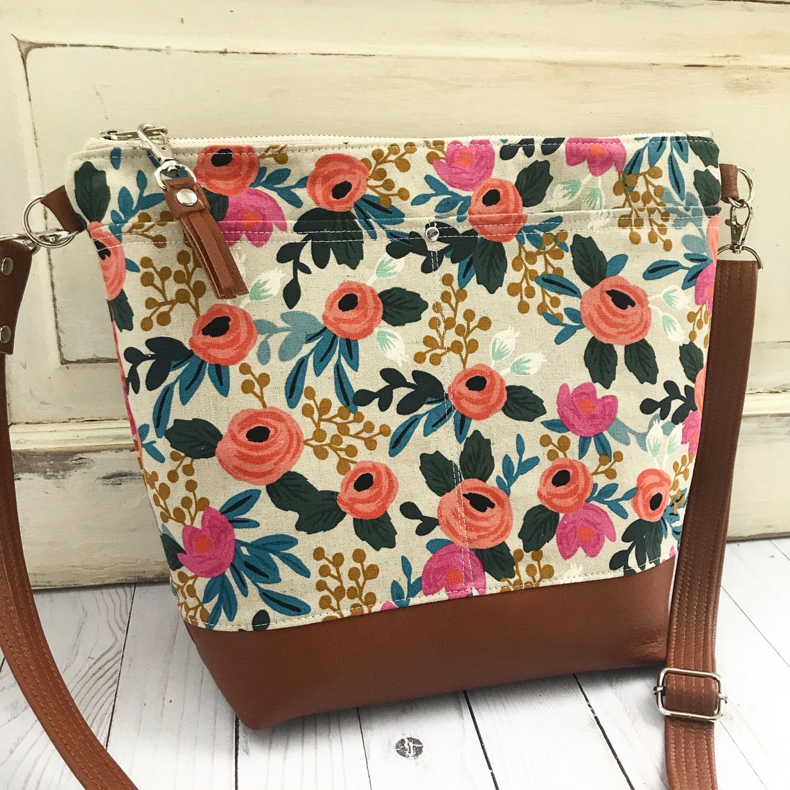 Rifle paper co bag floral crossbody bag Rifle paper co | Etsy