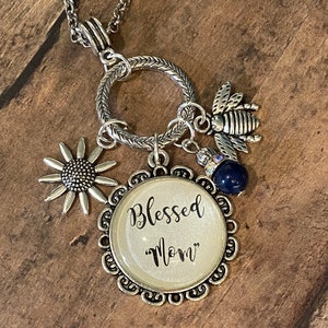 MOM:  &quot;MOM&quot; Charmed One Necklaces