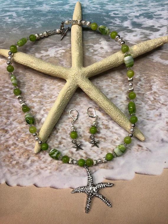 STARFISH Necklace and Earrings Set NE016 Etsy UK