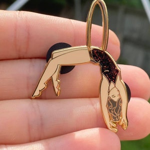 Aerial Hoop Enamel Pin