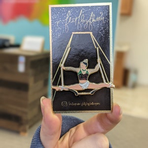 Static Trapeze Hard Enamel Pin