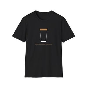 Hello Darkness My Old Friend, Guinness Beer Unisex Softstyle T-Shirt, Dark and Stout Beer Fans, St Patrick&#39;s Day, Gift for Beer