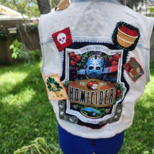 One of a Kind Custom Jacket - Inspired by Friday the 13th